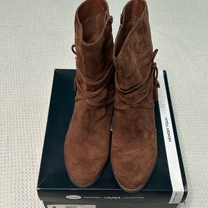 Dr. Scholl's Brown Suede Ankle Booties